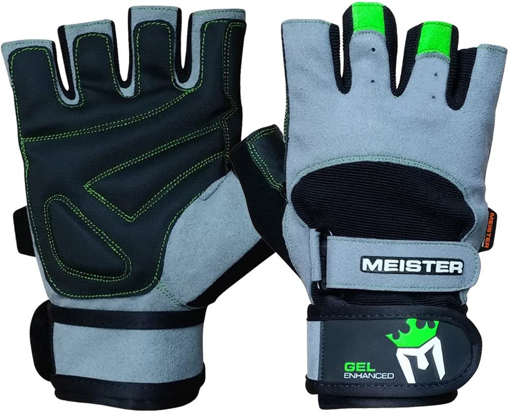 Wrist Wrap Weight Lifting Gloves W/Gel Padding