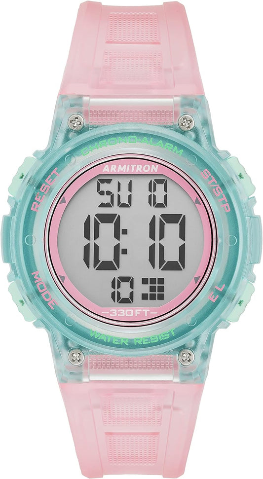 Sport Women'S Digital Chronograph Resin Strap Watch, 45/7086